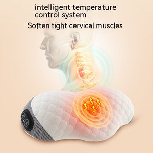 Cervical Vibration Massage Pillow - Adjustable Temperature Control - PrimaFit