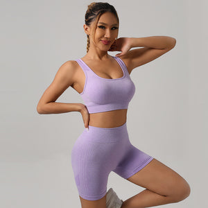 Women's 2-Piece High Waist Yoga Pants Set | Stylish Activewear - PrimaFit