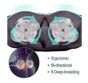 Deep Kneading Shiatsu Massager With Heat β Neck & Shoulder Tension Relief - PrimaFit