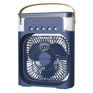 Portable 3-in-1 Air Cooler – Fan, Humidifier & LED Night Light - PrimaFit