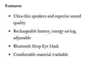 Bluetooth Sleep Mask | Ultra-Thin Speakers & Comfortable Fit - PrimaFit