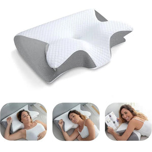 Ergonomic Memory Foam Cervical Pillow for Neck Support (3 Colors) - PrimaFit