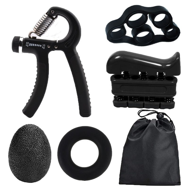 5-Piece Hand Grip Strengthener Set – Finger Exercise & Stress Relief Kit - PrimaFit