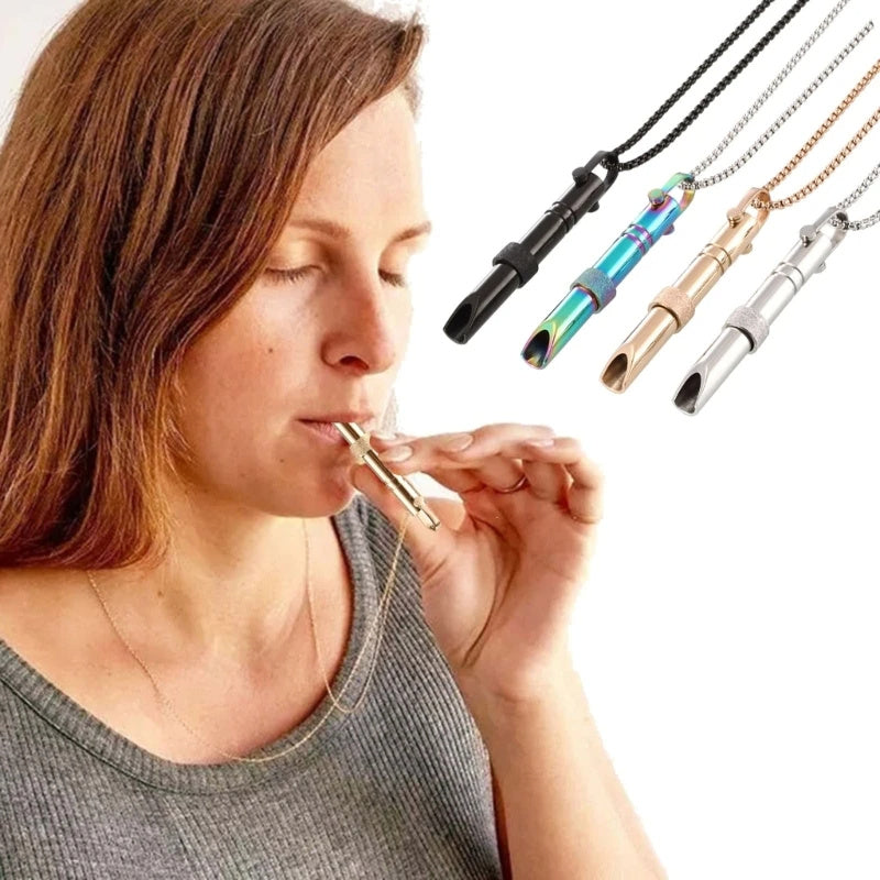 Mindfulness Breathing Necklace | Stress & Anxiety Relief Pendant - PrimaFit