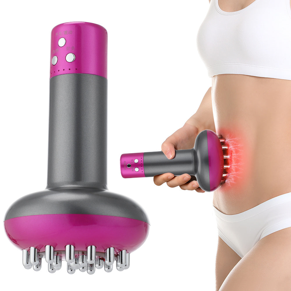 Electric Meridian Massager – EMS Microcurrent Vibration & Heat Therapy Guasha Brush - PrimaFit