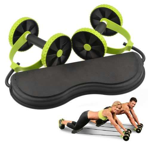 Ab Wheel Double Roller – Multifunctional Core & Abs Exercise Equipment - PrimaFit