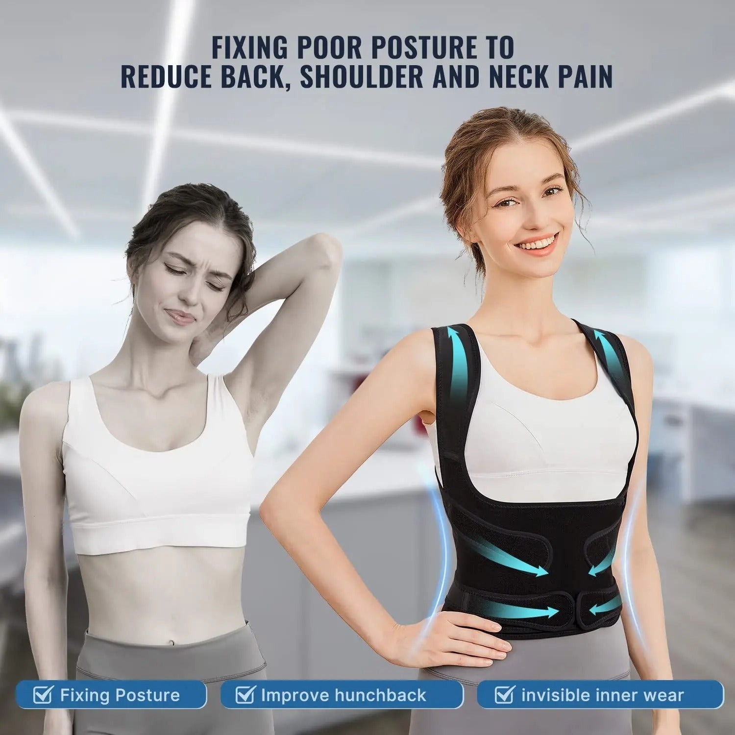 Back Support Brace Posture Corrector for All - PrimaFit