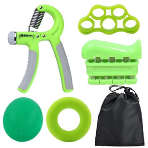 5-Piece Hand Grip Strengthener Set – Finger Exercise & Stress Relief Kit - PrimaFit