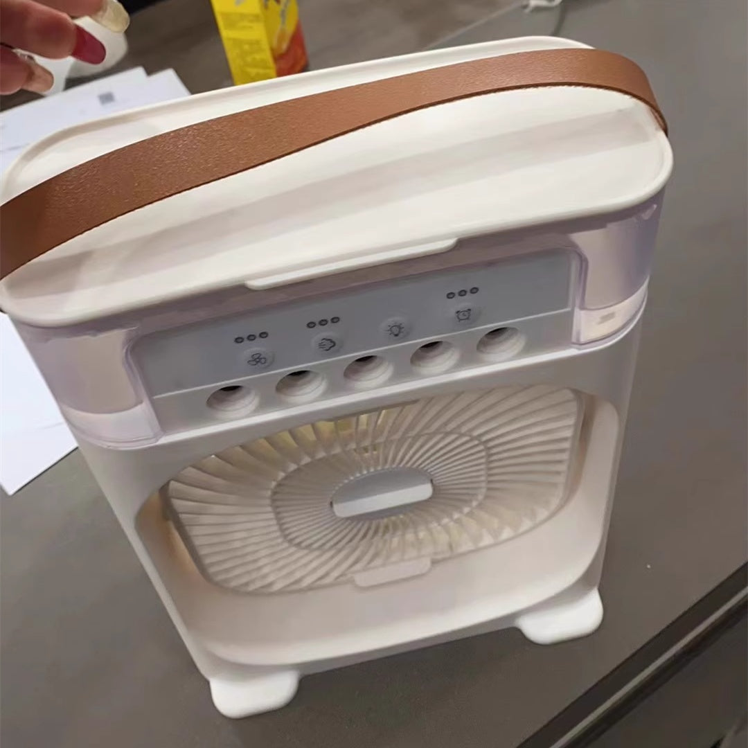 Portable 3-in-1 Air Cooler – Fan, Humidifier & LED Night Light - PrimaFit