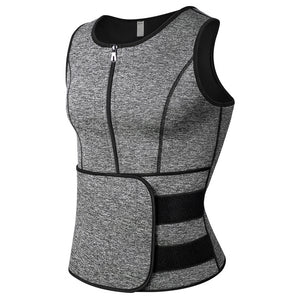 Men's Sweat Vest Sauna Suit – Waist Trainer for Weight Loss & Shaping (S-3XL)