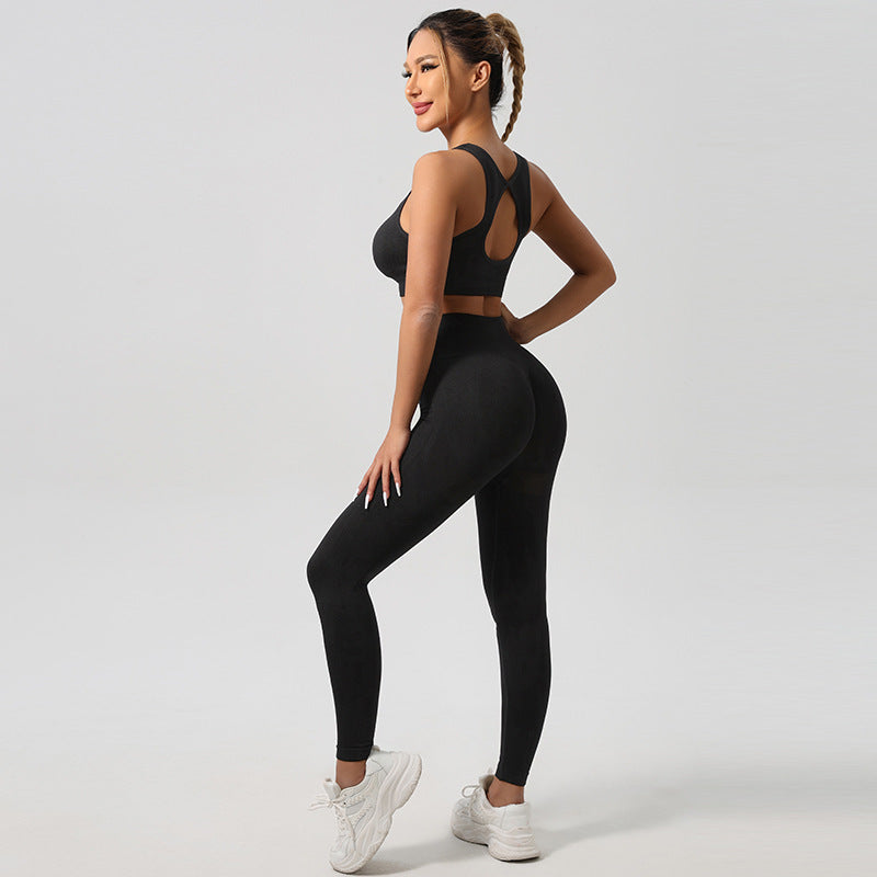 Women's 2-Piece High Waist Yoga Pants Set | Stylish Activewear - PrimaFit