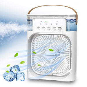 Portable 3-in-1 Air Cooler – Fan, Humidifier & LED Night Light - PrimaFit