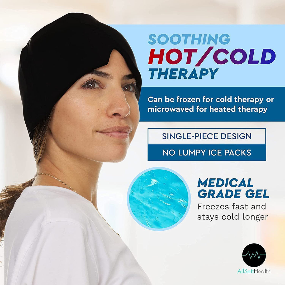 Migraine Relief Cap - Soothing Hot & Cold Therapy - PrimaFit