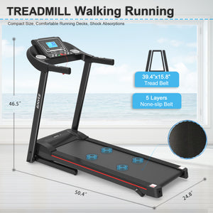 Fitshow App Foldable Treadmill with Incline | Folding Treadmill For Home Workout - PrimaFit