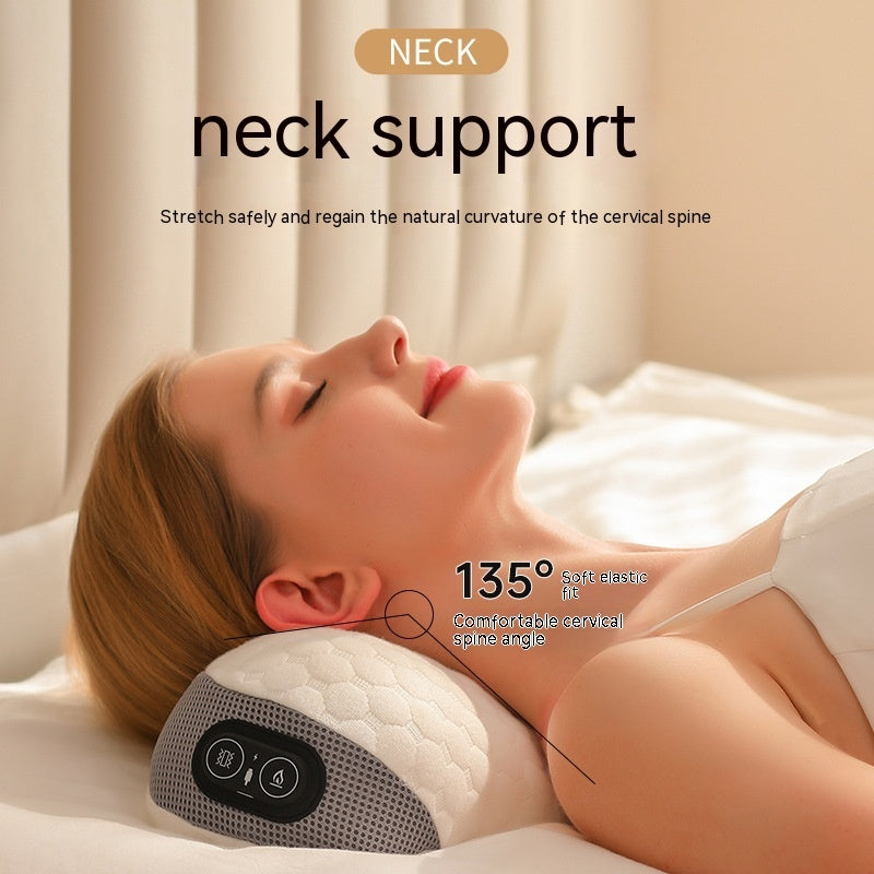 Cervical Vibration Massage Pillow - Adjustable Temperature Control - PrimaFit