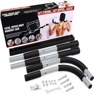 Portable Pull-Up Bar for Doorway – No-Drill Home Workout Solution - PrimaFit